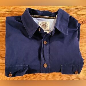 Pusser’s West Indies Bamboo Blend Men’s SS Shirt, Navy, Size XL, EUC